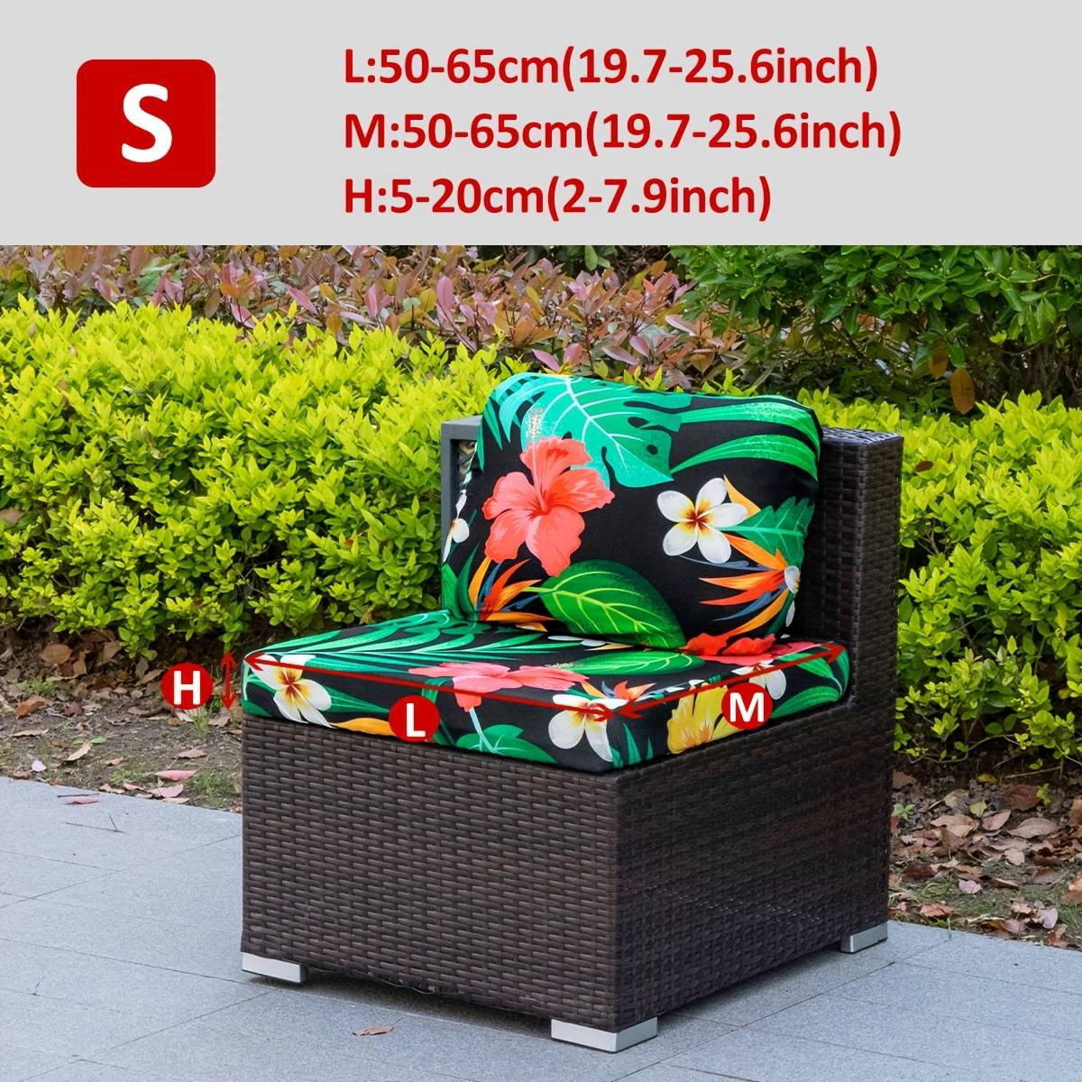 A Single Piece Outdoor Printed Leaf Animal Squirrel Sofa Cushion Cover To Protect Furniture And Home Decor ( 145gsm)