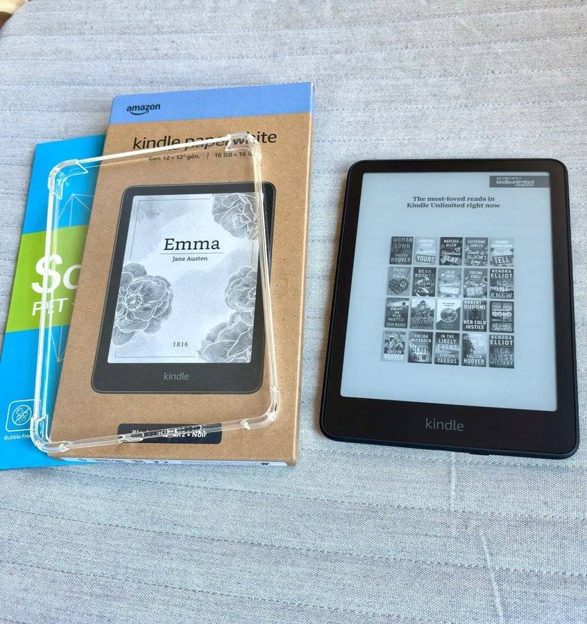 Kindle Paperwhite 12 Gen + Tillbehör