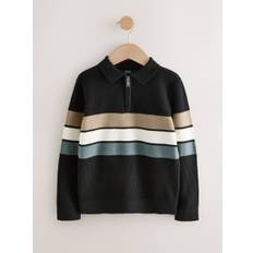 Next Langærmet strikket poloshirt med lynlåsudskæring (3-16år) - 146152cm