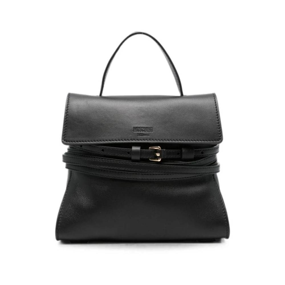 Moschino Tie Me Tote Bag - Tasker - Dame - Sort - ONE SIZE - Uld