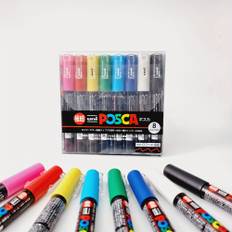TEMU Acrylic Paint Markers Pens, 1m With Extra Fine Tip, Posca Set Of Acrylic Paint Pens For Art Supplies, Fabric Paint, Sketching, Diy Crafts Posca