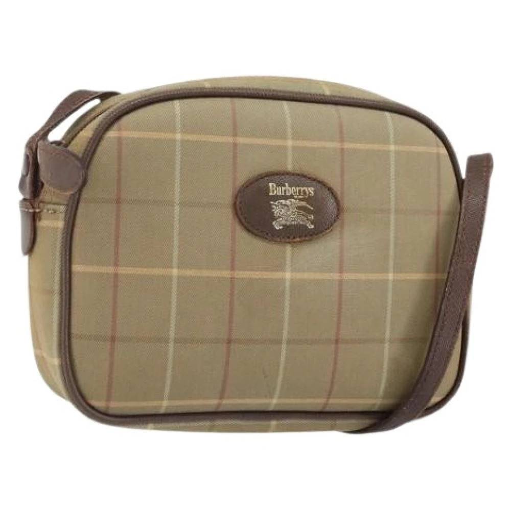 Burberry Vintage Pre-owned Vintage Canvas Skuldertaske - Vintage - Dame - Beige - ONE SIZE - Uld