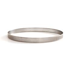 Perforeret Tærtering, Høj Ø8cm - Rustfrit Stål, Decora