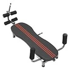 Loobiiny justerbar inversionsbänk, mobil retracing sträckare med 150 kg lastkapacitet, multifunktionell platt bänk sträckbänk