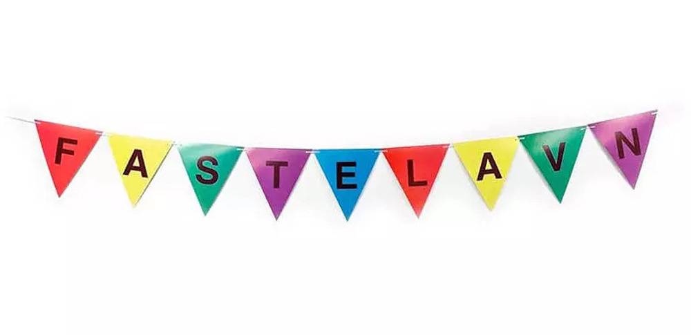 Fastelavn vimpelbanner 2m.