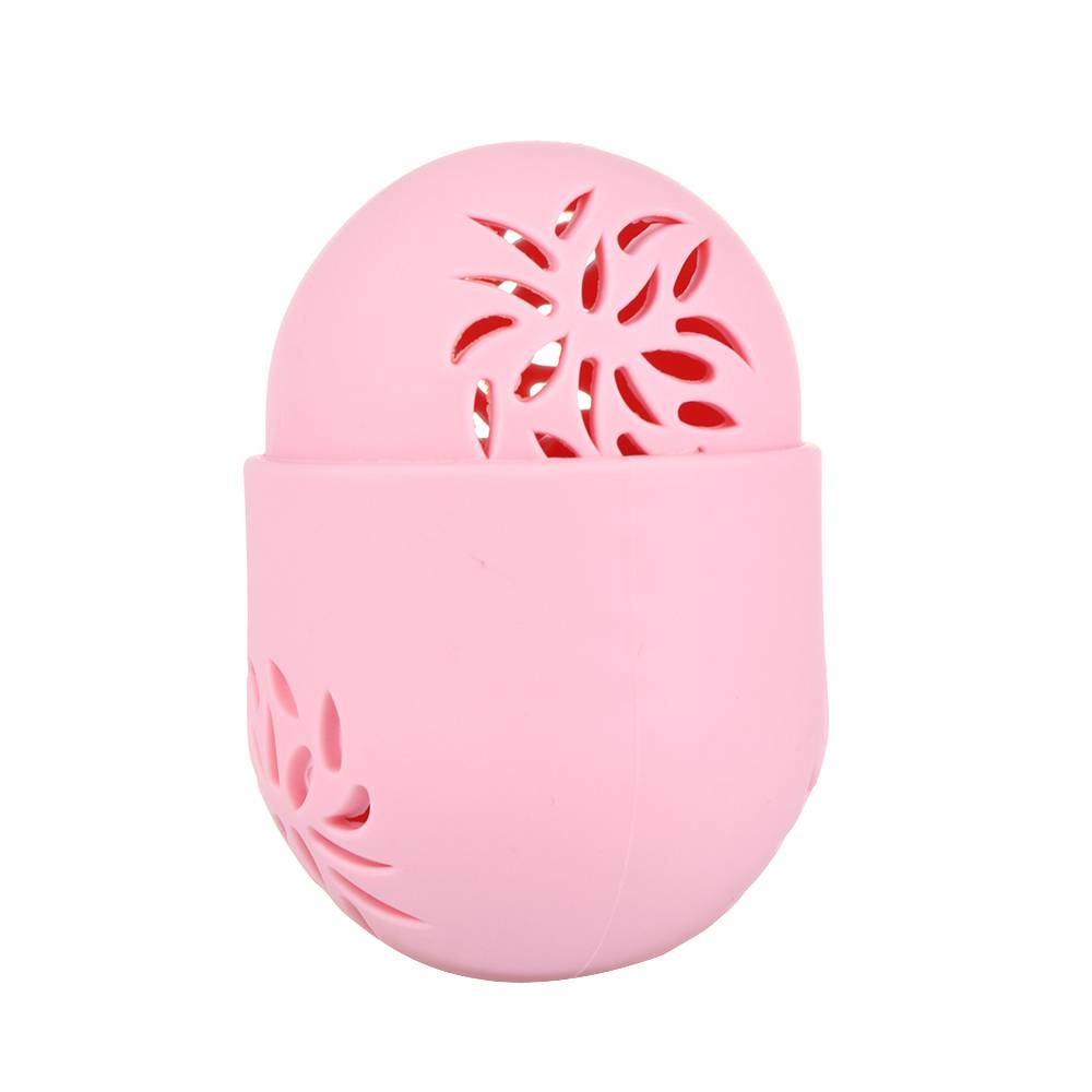 Kattunge skönhet puder puff hållare svamp smink ägg torkfodral bärbar mjuk silikon kosmetisk mixer svamp box hållare - A6