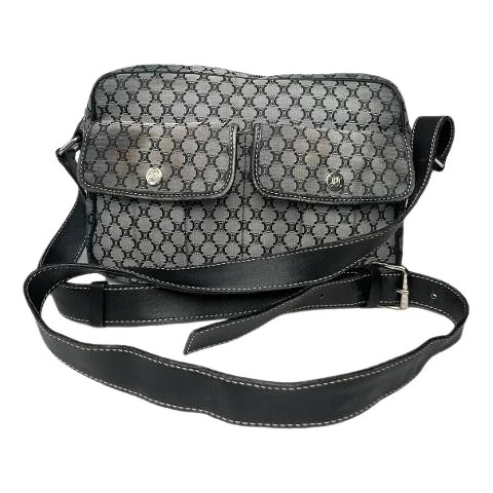 Celine Vintage Pre-owned Canvas Crossbody Taske - Vintage - Dame - Sort - ONE SIZE -
