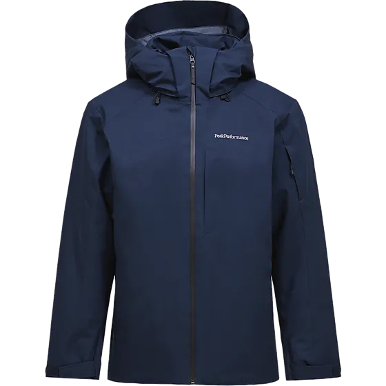 Peak Performance M Maroon Insulated Jacket Snowboardkläder Blue Shadow - Medium