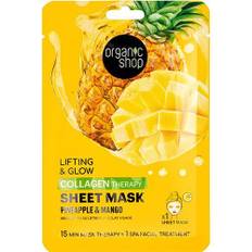 Organic Shop Collagen Therapy Sheet Mask - Pineapple & Mango - 1 stk