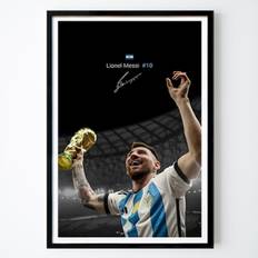 Futebol Poster: Lionel Messi Poster de KunStudio