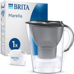 BRITA Marella Vandfilterkande grafit 2,4 L inkl. MAXTRA PRO Pure Performance filter.