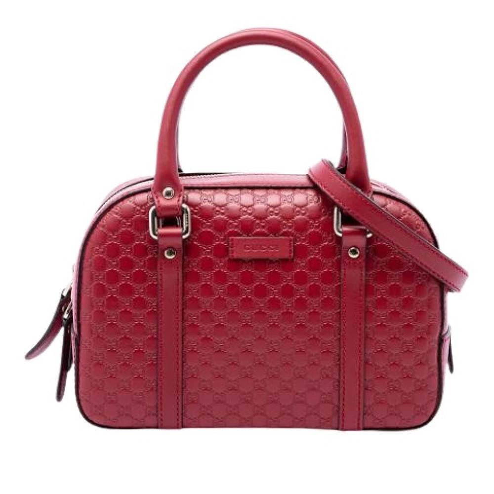 Gucci Vintage Pre-owned Laeder gucci-tasker - Vintage - Dame - Rød - ONE SIZE -