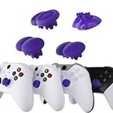 eXtremeRate EDGE-Stil Thumbsticks Utbytbara för Xbox Core Controller,Ersättning Analog Stick Joystick för Xbox One S/X & Xbox Elite V1 Controller,för Nintendo Switch Pro Controller-Lila