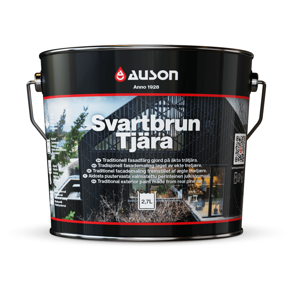 Svartbrun tjära provburk (100 ml)
