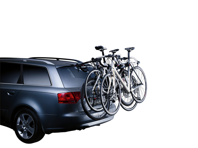 Thule ClipOn 9103 cykelholder til 3 cykler til bagklap aluminium.