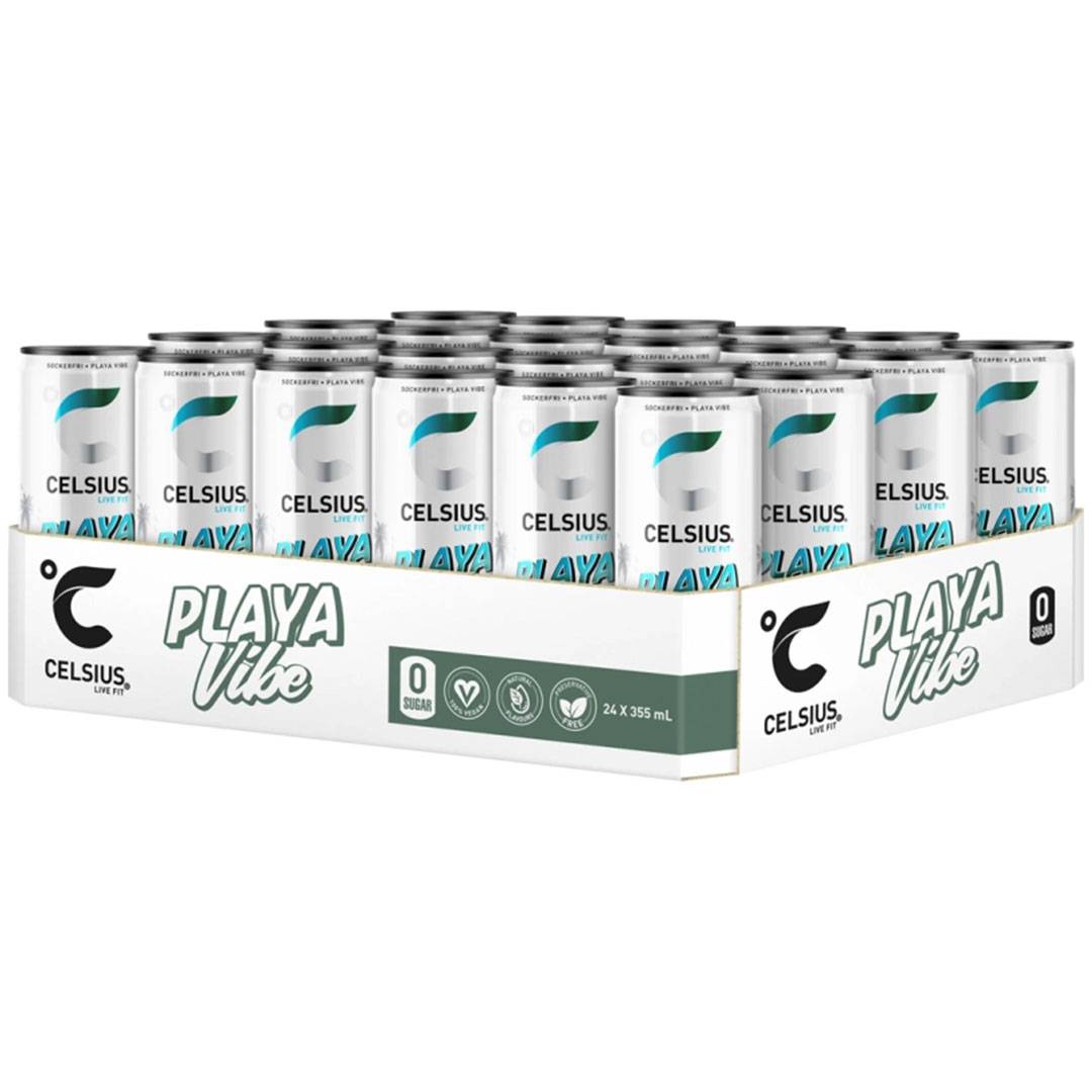 24 X Celsius 355 Ml Playa Vibe - Piña Colada Super Deal