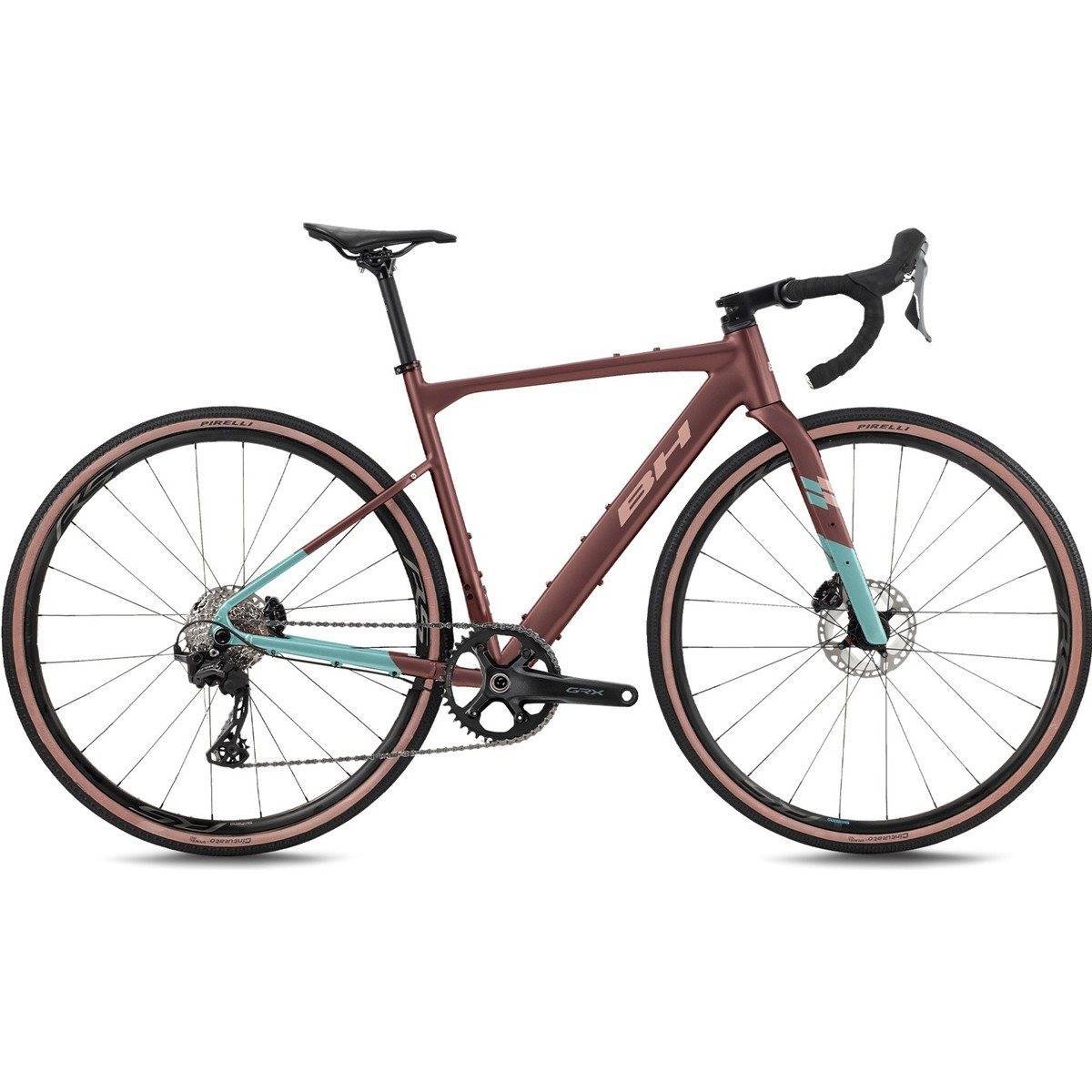 Gravel bike BH Gravelx Alu 1.5 Dark Red/Oxyde/Green Sea