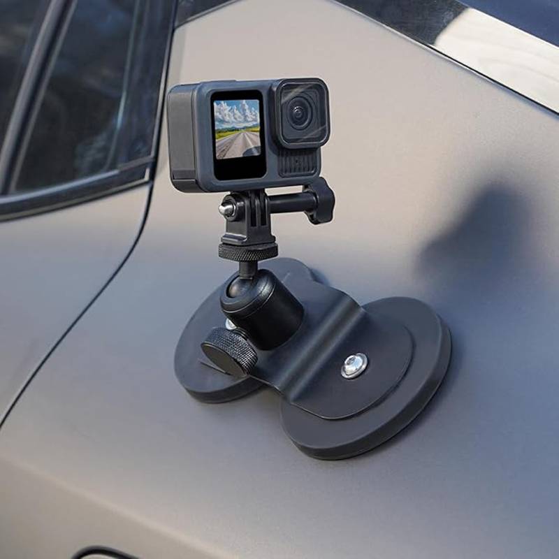 Magnetic Car Outside Mount Stand Magnet Action Camera Support Holder for GoPro Insta360 X4 X3 Go 3S DJI Pocket 3 Accessories