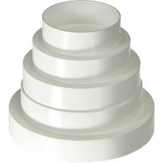 Ø 80 100 120 125 150 mm PVC reduceringskontakt reducerare rör övergång ventilation runt rör ventilation ventilationskanal fläkt universell Ø 80–150 mm