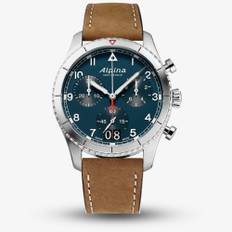 Alpina Mens Startimer Pilot Brown Chronograph Watch AL-372NW4S26