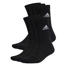 adidas Unisex vadderade sportkläder Crew Socks 6 par Crew strumpor (6-pack)