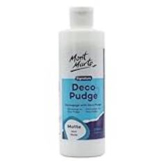 MONT MARTE Deco Pudge Craft Lack Signature 236 ml (8 US fl.oz) – matt, mångsidig klar hantverkstätare, lack och decoupage-lim, perfekt för akrylfärger, papper, trä, keramik, tyger, lera