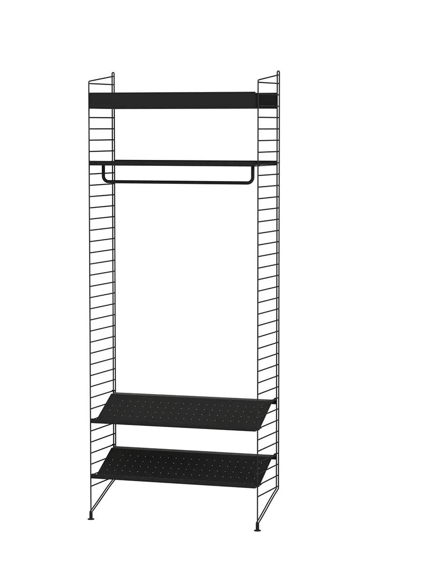 Hallway L, entréreol fra String Furniture Black - Jacobsen Plus