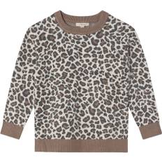 Fliink Benna LEO Pullover Str 6Y/116 - Pine Bark Bluser hos Magasin