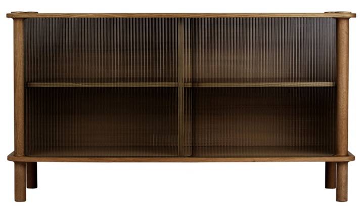 Italic Dark Oak - 2 dörrar glas Sideboard
