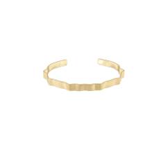 Alaya Small Wave Cuff bracelet. Gold plated. Dansk Copenhagen
