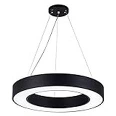 Modern Ljuskrona Modern LED Pendelljus Metall Lampskärm Ljuskrona Nordisk Inomhus Dekorativ Ihålig Ringform Hänglampa för kök Ö Matsal Sovrum Hall Vardagsrum Stabilize