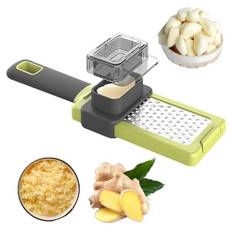 Qaestuan Vitlökspress, vitlökskrossare, vitlökspress i rostfritt stål, Garlic Press Rocker Mincer Crusher, Stark Anti-Rost-Kross, Pressa Vitlök och Ingefära utan trötthet, Lätt att rengöra