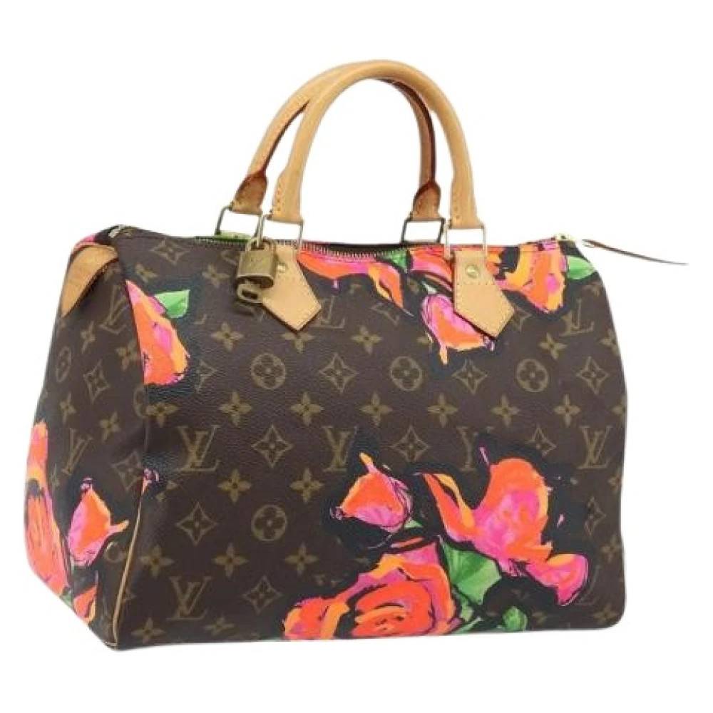 Louis Vuitton Vintage Pre-owned Monogram Canvas Håndtaske - Vintage - Dame - Brun - ONE SIZE - Læder