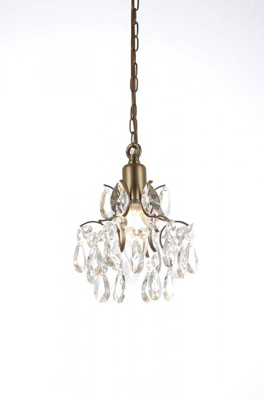 Norrsken Design Kate Fönsterlampa Kristall 16Cm Antikmässing
