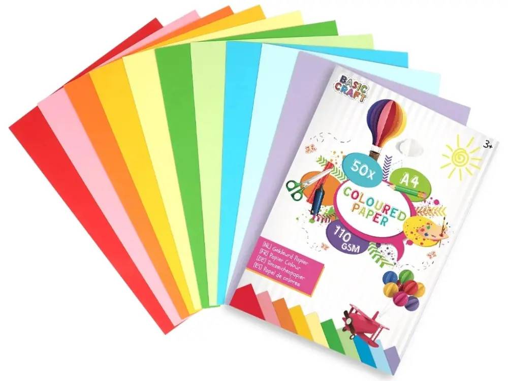 Färgade papper 50st (110 GSM)