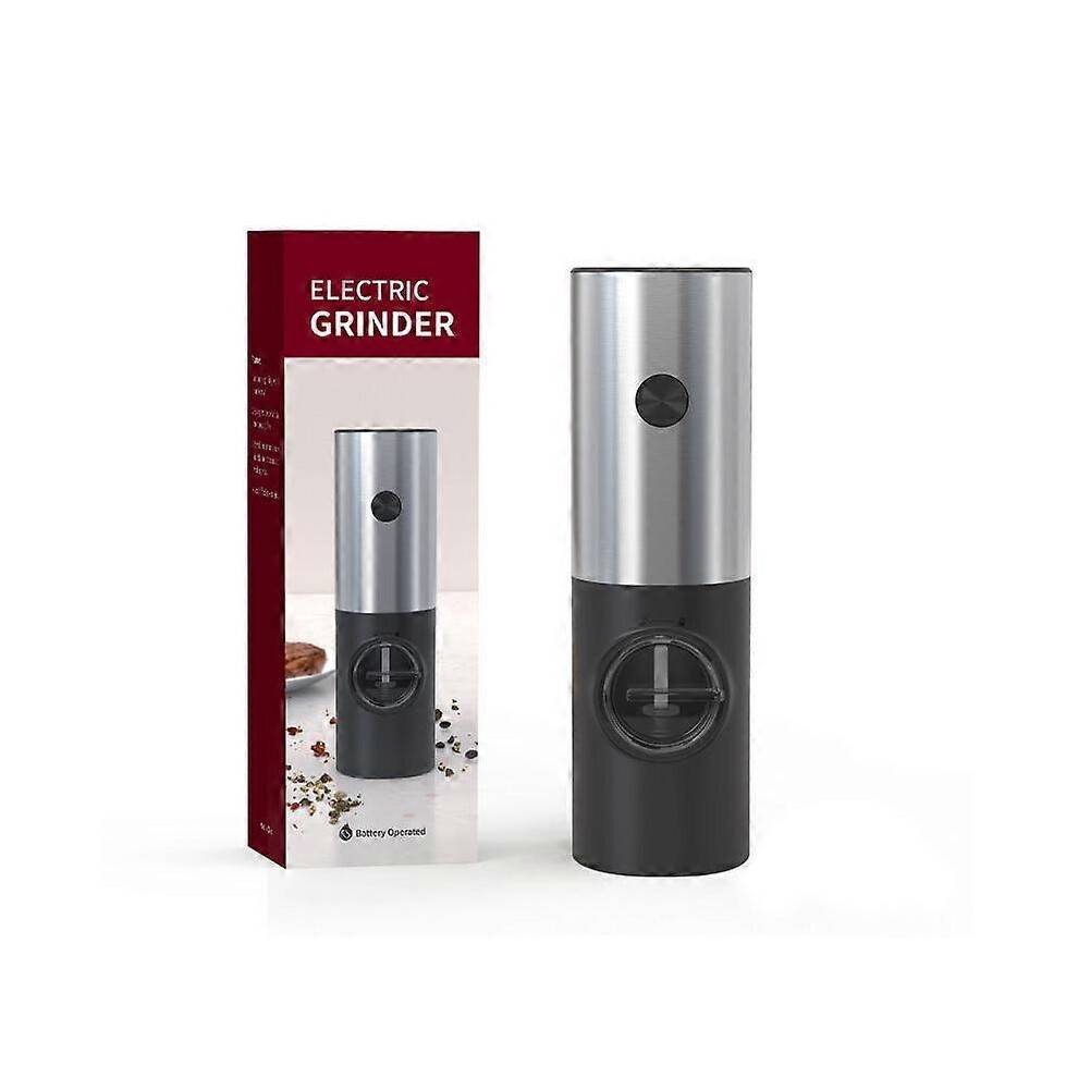(Stainless Steel) Electric Pepper Grinder Salt And Pepper Mills Adjustable Coarseness Mills Spice Grinde
