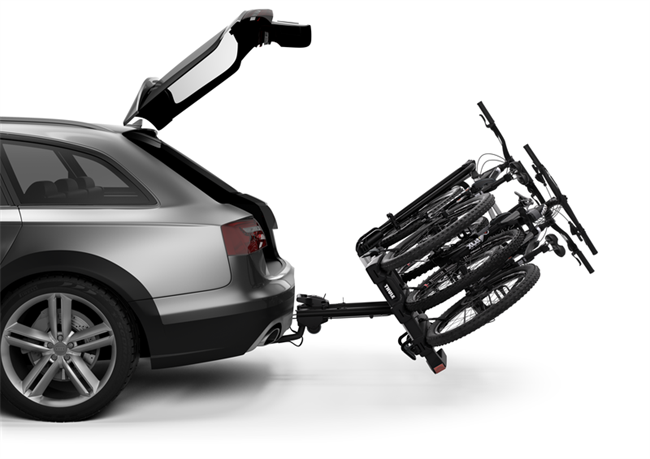 Thule EasyFold XT F cykelholder til 3 cykler til anhængertræk til FIX4BIKE aluminium.