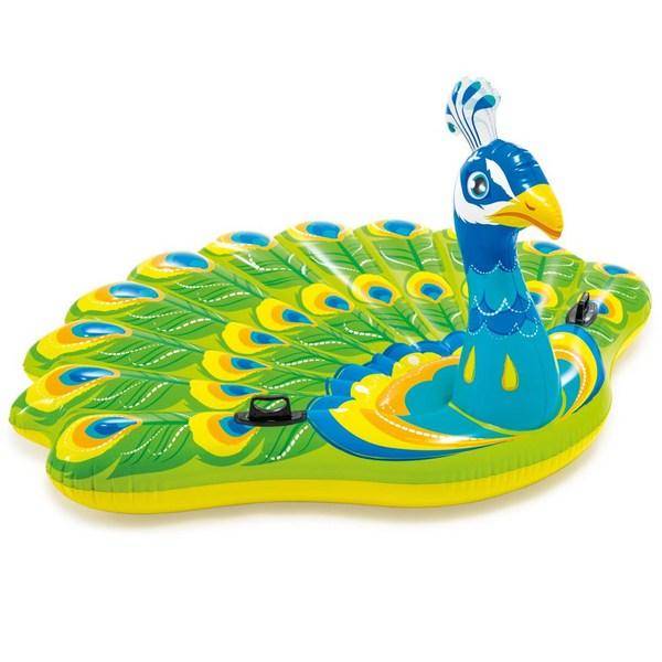 [Intex] Påfågelformad Island-ring 57250 / Flamingo Flytring 57558 pink