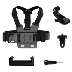 Tillbehörsset för GoPro DJI Insta360 SJCam Eken Chest Strap sportkamera