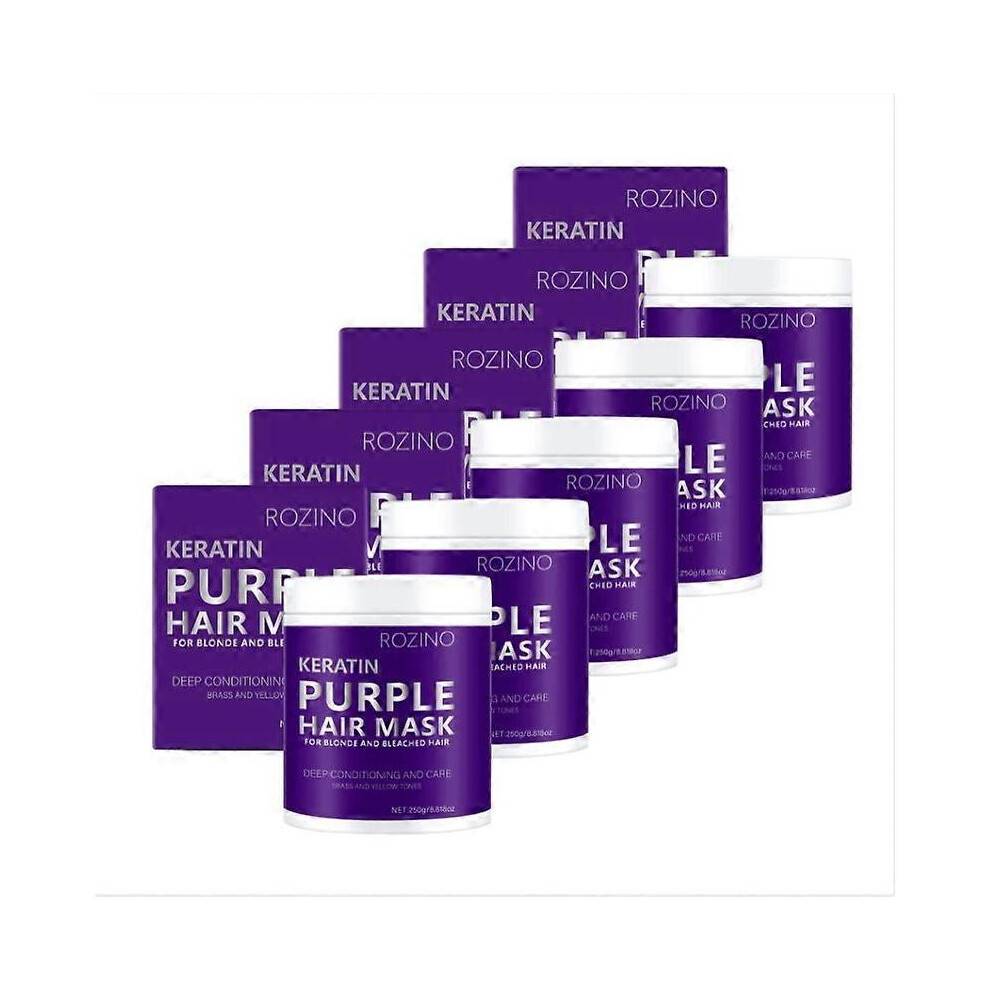 (5PCS) 1-5x Purple Hair Mask- Blonde Hair Purple Toner - Purple Hair Mask for Blonde, Silver & Platinum Hair - Removes Yellow Brassy Color