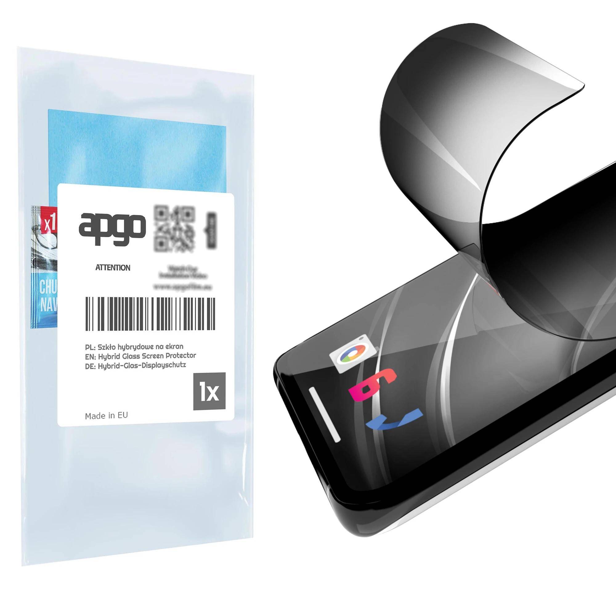 apgo Privacy Matte Hybrid protective glass compatible with OnePlus Pad Go, flexible nano glass, great replacement for tempered glass, scratch-resistan