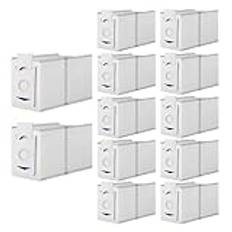 12-pack Dammpåsar ，Kompatibla For Ecovacs， T30 T30 Pro T30 Max Dammsugare, Stor Kapacitet, Ersättningstillbehör, Väska