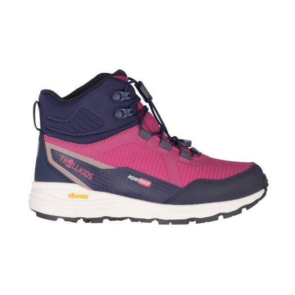 Trollkids Kid's Skarvan Hiker Mid XT Vandresko Børn størrelse 28 farve blå