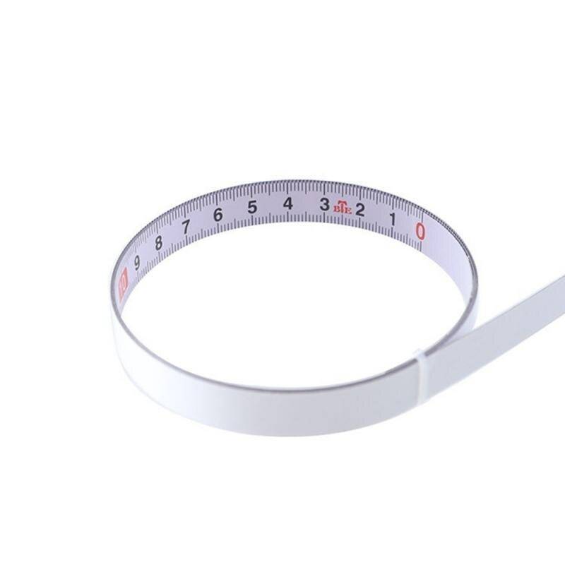 Metriskt geringsband måttband 0.5 '' stål självhäftande skala linjaltejp 1-10m för fräsbord såg t-spår träbearbetning - 5m- framåt