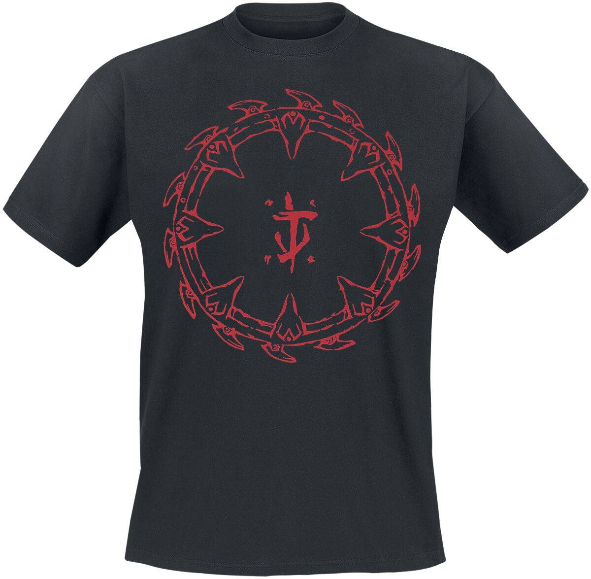 Doom T-shirt - The Dark Ages - Red Shield - S till XXL - Herrer - sort