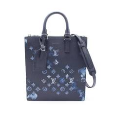 Louis Vuitton Vintage, Pre-owned, Herre, Blå, ONE SIZE, Uld, Pre-owned canvas tasker