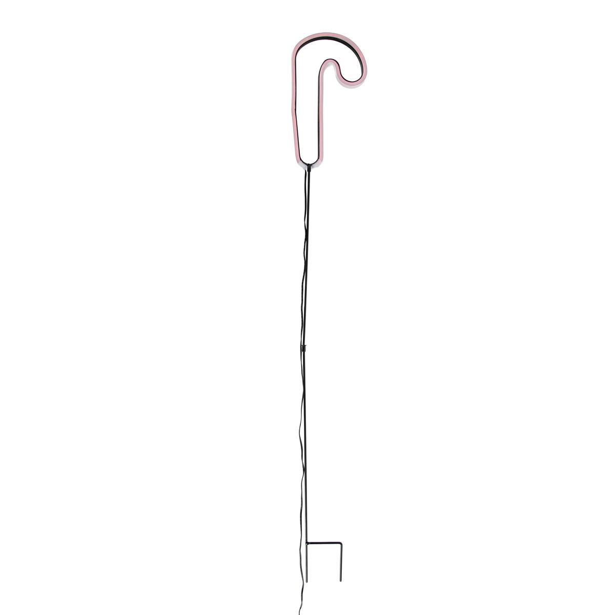 Jul Neon Stake Light Röd Polkagris Inkl. LED med Timer IP44 - Fura