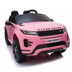 Range Rover Evoque Elbil til børn Pink m/Lithium + 4x12V + Gummihjul