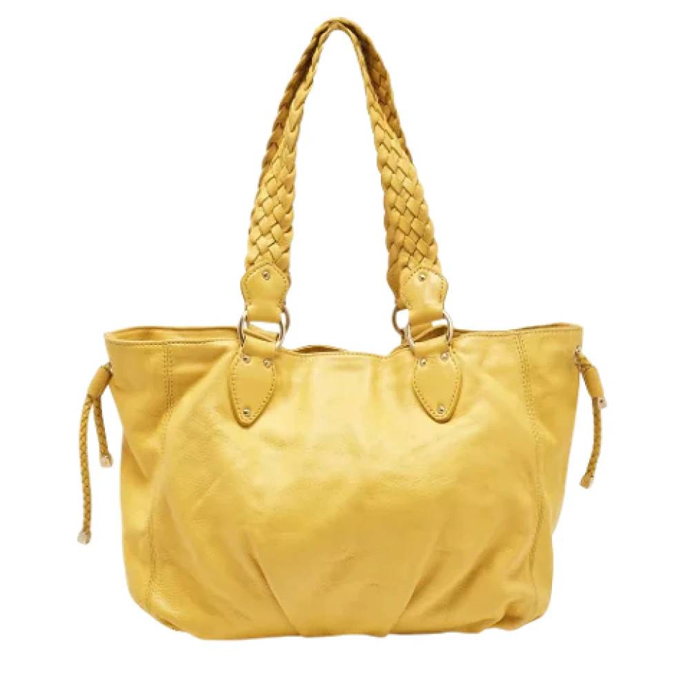Michael Kors Pre-owned Pre-owned Laeder skuldertasker - Vintage - Dame - Gul - ONE SIZE - Uld