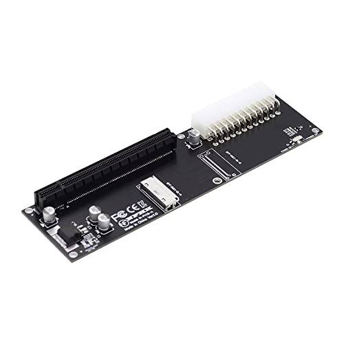 NFHK 8x Oculink SFF-8612 8611 till PCIE PCI-Express, 16x, adapter med ATX 24-polig strömport för moderkortets grafikkort